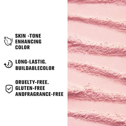 AMY'S DIARY Matte Eyeshadow, Lavender Pink Eyeshadow, Ultra-fine Lightweight Powder, Multiuse Blendable Eye shadow and Blush Makeup, Daily Matte Warm Tone Eyes Makeup, Half Pink (02#)