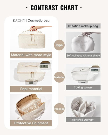 Eachy travel makeup bag,large capacity
