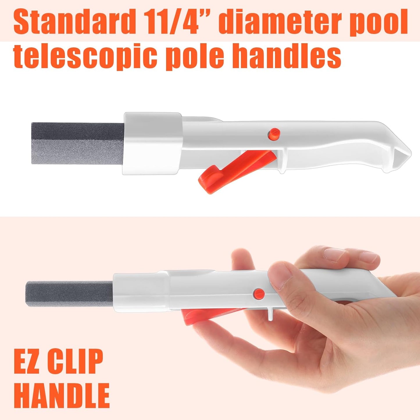 Demissle 6 Pcs Pool Pumice Stone for Cleaning with Handle Stain Eraser Hard Water Cleaner Pool Rust Stain Remover Pool Cleaning Tools Pumice Sticks for Toilet Bowl Ring Swimming Pool Tile Calcium Tub