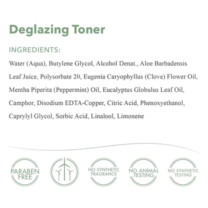 emerginC Deglazing Toner - Facial Toner with Eucalyptus + Peppermint for Oily, Combination + Blemish Prone Skin (8.1 oz, 240 ml)