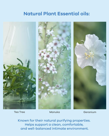 Flushable Feminine Hygiene Wipes, with Hyaluronic Acid & Natural Plants Essential Oils, Individually Wrapped, For Odor, Itching, Redness, Deeply Cleansing,15x19cm, 18 count