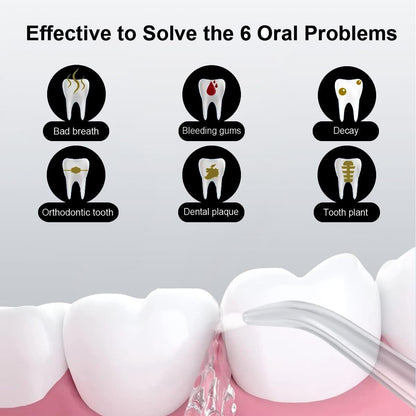 Upgraded Model Water flosser and Electric Toothbrush Combo-5 Brushing & Flossing Mode-Game-Changer for Your Oral Care Routine.2-in-1 Oral Clean Kit-for Teeth Cleaning and Gum Health