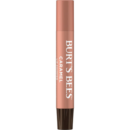 Burt's Bees Shimmer Lip Tint Set, Tinted Lip Balm Stick, Moisturizing for All Day Hydration with Natural Origin Glowy Pigmented Finish & Buildable Color, Caramel (4-Pack)