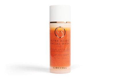 CIRCCELL Tetra Acidic Facial Cleanser: Perfect Your Skin with a Blend of Glycolic, Malic, Lactic, and Salicylic Acids Infused with Nourishing Jojoba Oils