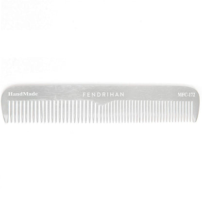 Fendrihan Sturdy Metal Fine Tooth Barber Grooming Comb (6.7 Inches)