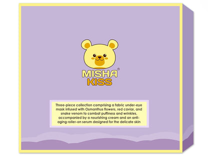 Lifting, Moisturizing and Hydrating, Anti-Aging, Anti-Wrinkle Skin Care Variety Set of 3 for Puffy Eyes, Dark Circles, Eye Bags, Fine Lines | Under Eye Patches 30 Piece | Serum | Cream.