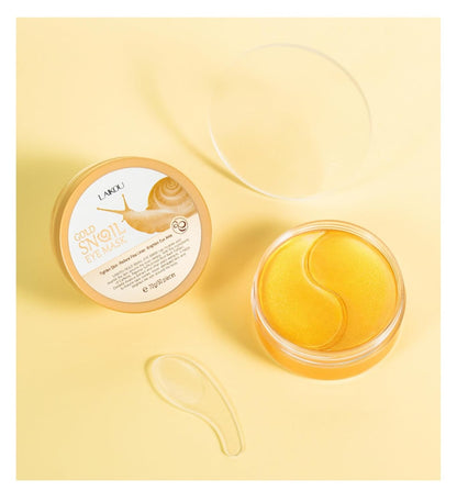 50-Pack Snail Eye Patches with Caffeine & Hyaluronic Acid - Moisturizing Golden Eye Masks for Dark Circles,Puffy Eyes, and Under-Eye Bags - Revitalize Your Skin Care Routine