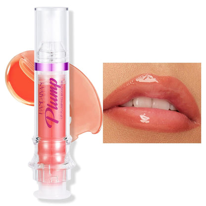 Erinde Plumper Gloss, Natural Spicy Plumping Booster Oil, Ultra-Hydrating & Nourishing Lip Enhancer, Glossy Finish Fuller Gloss for Women Girls, 06#