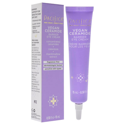 Vegan Ceramide Eye Cream by Pacifica for Women - 0.5 oz Cream