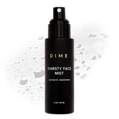 Dime Beauty Thirsty Face Mist with Electrolytes, Meadowfoam, and Sea Buckthorn, Hydrating Facial Spray, 2 oz / 60 ml
