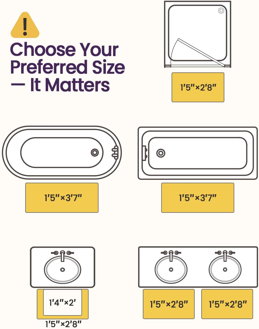 DEXI Bath Mat 16x24, Non Slip Quick Dry Rugs, Super Absorbent Ultra Thin Marble Bathmat, Washable Rubber Mats for Shower Floor, in Front of Bathtub, Sink, Bathroom Accessories Decor, Light Green