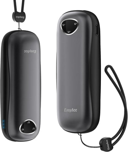 EasyAcc® Pocket Size Hand Warmers Rechargeable, Golf Hunting Hand Warmers, Real 16 Hrs Warmth, Heat Up to 131℉, UL Certified, Gloves Fitting, Golf Raynauds Skiing Essentials, Gifts Women Men