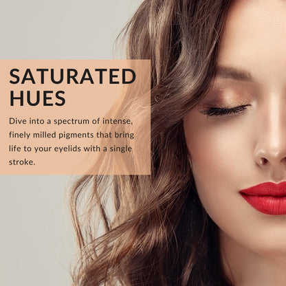 Color Me Beautiful Color Pro Single Eyeshadow, Full Pigment and Long-Lasting Pressed Powder, Cruelty-Free