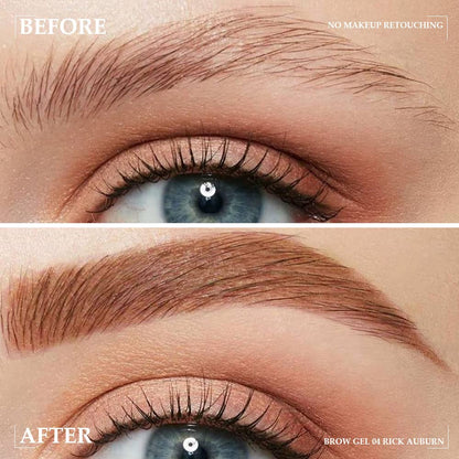 Kaely Thickening Brow Mascara,Tinted Eyebrow Gel Waterproof,Eyebrow Color Makeup,Brow Fast Sculpt,Vegan,Cruelty Free,maquillaje gel para cejas a prueba de agua,04 Rich Auburn