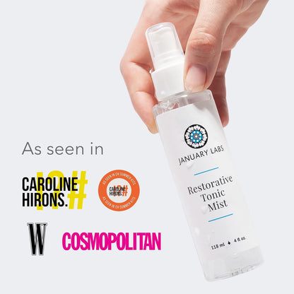 Restorative Tonic Mist, Hydro Boost Facial Toner for All Skin Types, Refreshing & Lightweight Antioxidant Face Mist Hydrating Spray, 4 Ounce Bottle