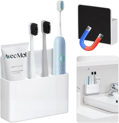 Magnetic Toothbrush Holder for Cruise Ships, Wall-Mounted Bathroom Organizer for Cruise Stateroom, Cruise Essentials and Must Haves 2025&2026