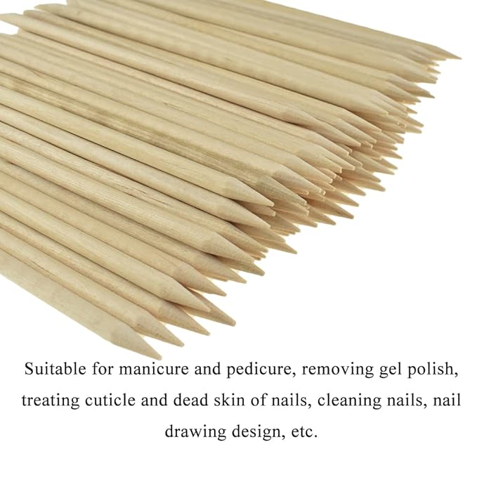 Hahiyo 4.5inches 100pcs orange wood