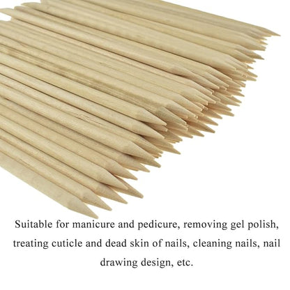 Hahiyo 4.5inches 100pcs orange wood