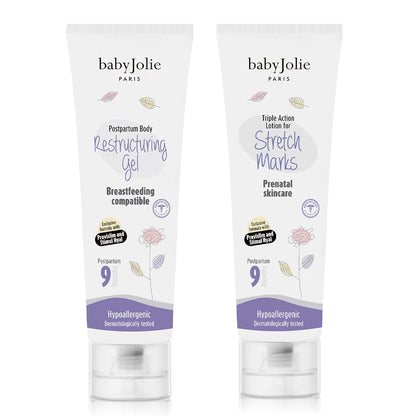 Baby Jolie Stretch Mark Cream for Pregnancy | Triple Action Lotion for Stretch Mark Prevention (Set)