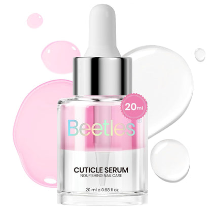 Beetles Cuticle Oil For Nails - 20ml Nail Care Strengthener Oil Stronger Nails Spa and Hand Manicure Essentials Damaged Cuticles for Repaired Thin Nails Nourish Home Nail Gfit for Women