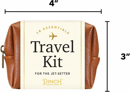 Pinch Provisions Travel Kit, includes 18 Must-Have Emergency Essential Items for Travelling, Ideal Road Trip or Airport Gift for Friends, Family & Peers, Portable Pouch