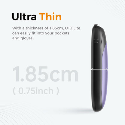 OCOOPA Magnetic Hand Warmers Rechargeable 2 Pack, AI Electric Handwarmers, Fast Heating, 3-Settings, UL Certified, Portable Heater, Gloves Fitting, Travel Essentials, Gifts Women Men, UT3 Lite