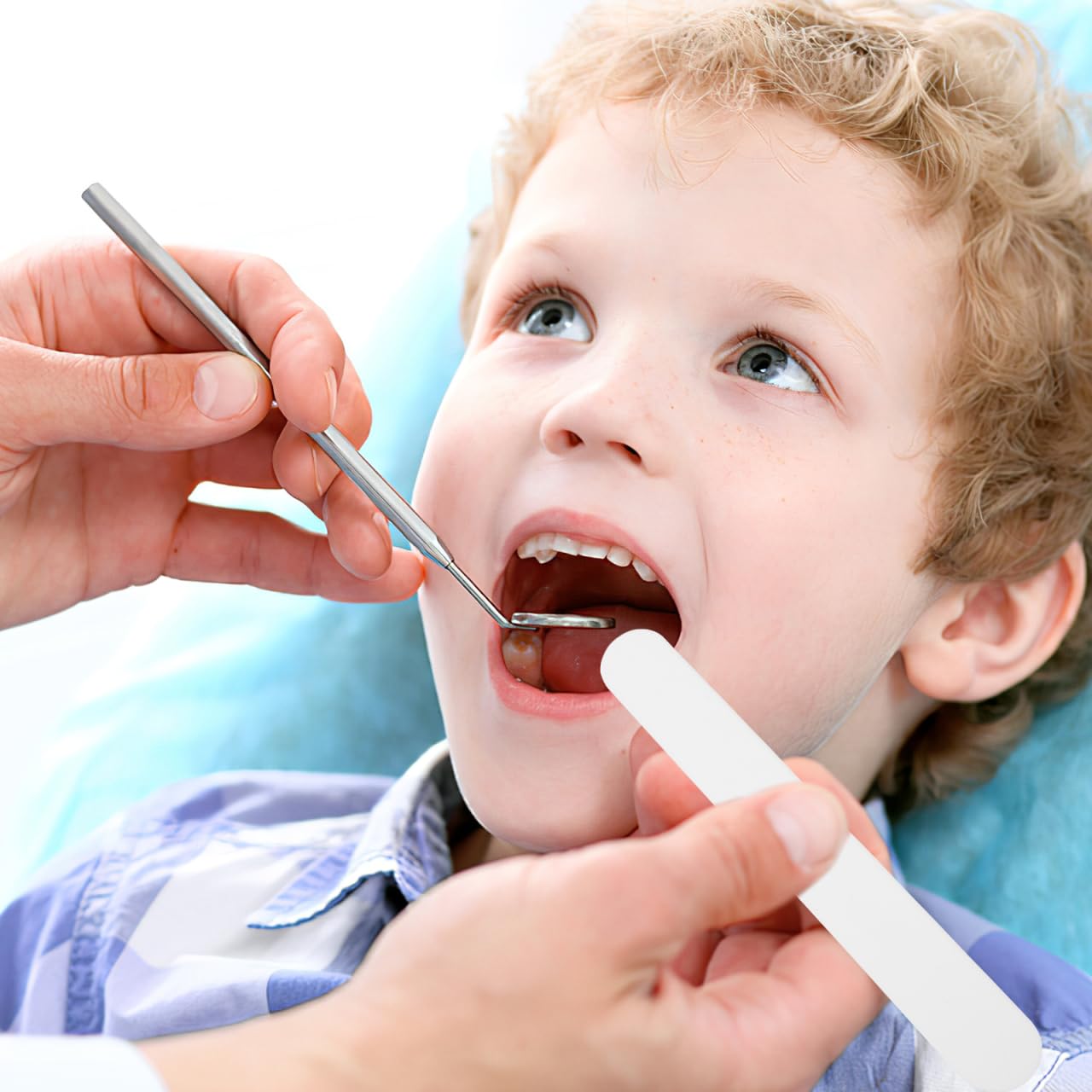 25pcs Tongue Depressors Tongue Stir Sticks, Reusable Applicator Stirring Stick Tool for Laboratory, White Plastic Spatula Scraper