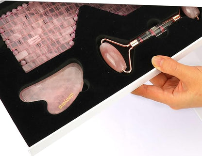 Rose quartz eye mask &