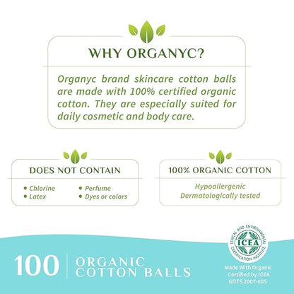 Organyc 100% organic cotton balls