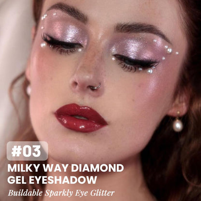 Monochrome Glitter Eyeshadow Palette,Single Champagne Pink Shimmer Eyeshadow,Long-Lasting Sheer Eye Makeup With A Sparkle Finish,Smooth Formula,Vegan & Cruelty-Free