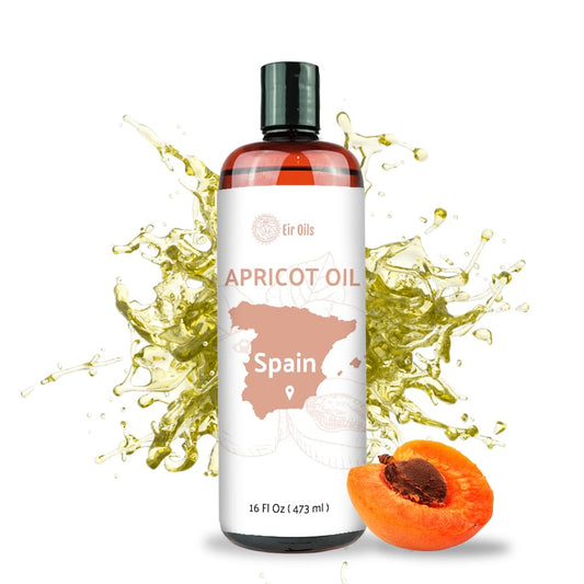 Apricot Kernel Oil - Direct from Spain and Turkey - 100% Pure Carrier Oil for Hair, Face, and Skin - Cold-Pressed Carrier Oils - (16 oz) 1 Pack