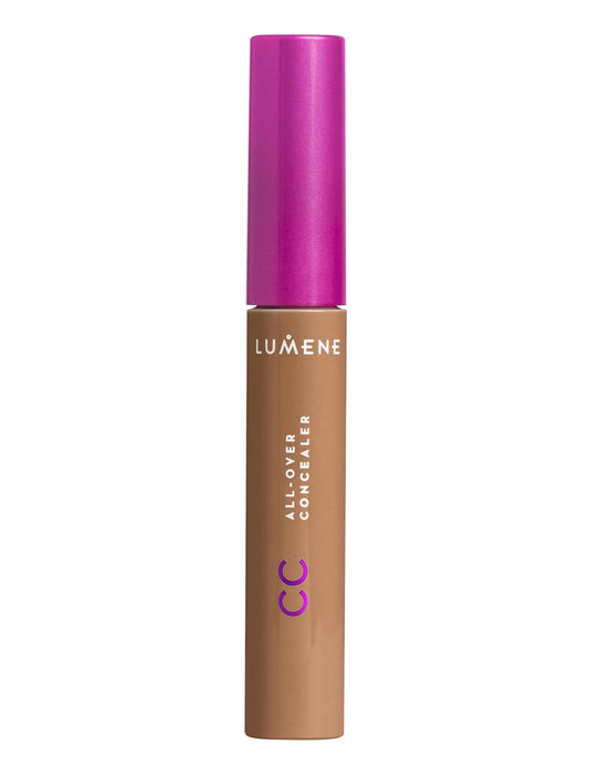 Lumene Under Eye Concealer - CC All-Over Hydrating Concealer with Medium Coverage - Multi-Tasking Under Eye Makeup Infused with Hyaluronic Acid with a Skin-Like Finish - 5 Deep Tan (0.3 fl oz)