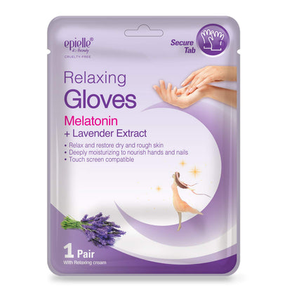 Epielle Relaxing & Nourishing Hand & Foot Masks 12 Pairs, Repair and Relax Dry Hands & Cracked Heels with Lavender Extract & Hemp, Korean Skin Care, Spa Self Care Gifts for Women, 6 Gloves & 6 Socks