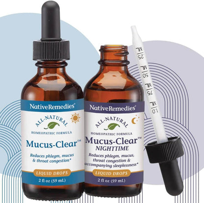 Native Remedies Complete Mucus-Clear ComboPack for 24 Hour Relief of Mucus & Phlegm Congestion