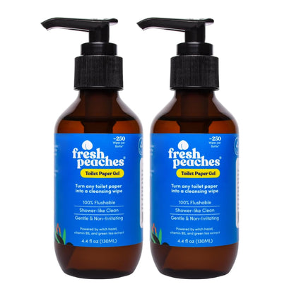 Toilet Paper Gel, Wet Wipe Alternative – Flush-Safe, A Cleaner Way to Wipe – Toilet Paper Spray (Blue Pocket, Starter with Pocket) – (4.4 Oz (2 Pack), 4.4 Oz (2 Pack))