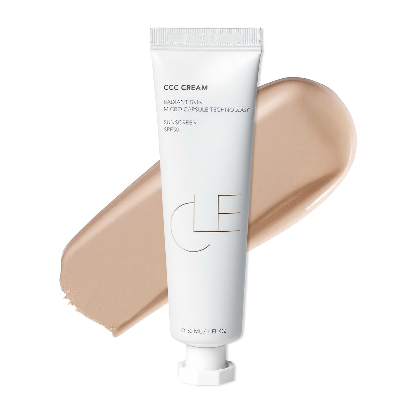 CLE Cosmetics CCC Cream (Neutral Medium Light 201 / SPF 50) - Color Correcting With Sunscreen - Lightweight, Hydrating Foundation - BB & CC Hybrid - Light to Medium Coverage - 1 fl oz