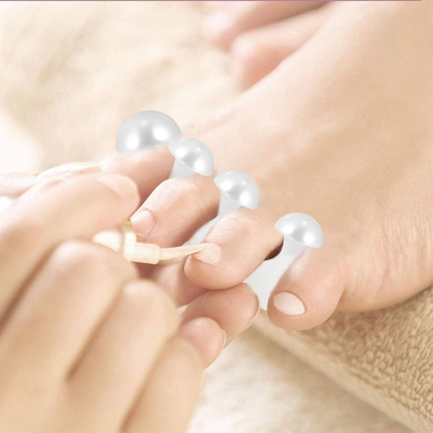 2 Set Toe Separator Fingers Separators Toe Spacers Foot Finger Separator Nail Art Separators