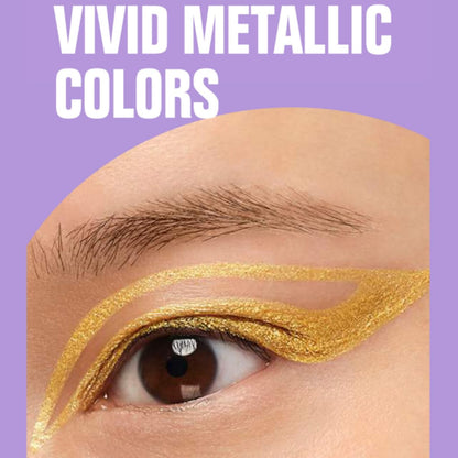 waterproof eyeliner metallic satin finish liquid eye liner pencil colorful high pigmented shimmer Purple