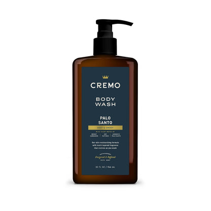 Cremo Rich-Lathering Palo Santo Body Wash for Men, Notes of Bright Cardamom, Dry Papyrus and Aromatic Palo Santo, 32 Fl Oz