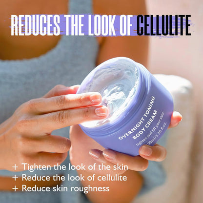 Get Dream Overnight Toning Whip Belly, Body Firming Cream, Skin Tightening Cream for Women, Anti Wrinkle Moisturizing, Target Stretch Marks, Tight Cellulite Firmness of Skin While Sleeping