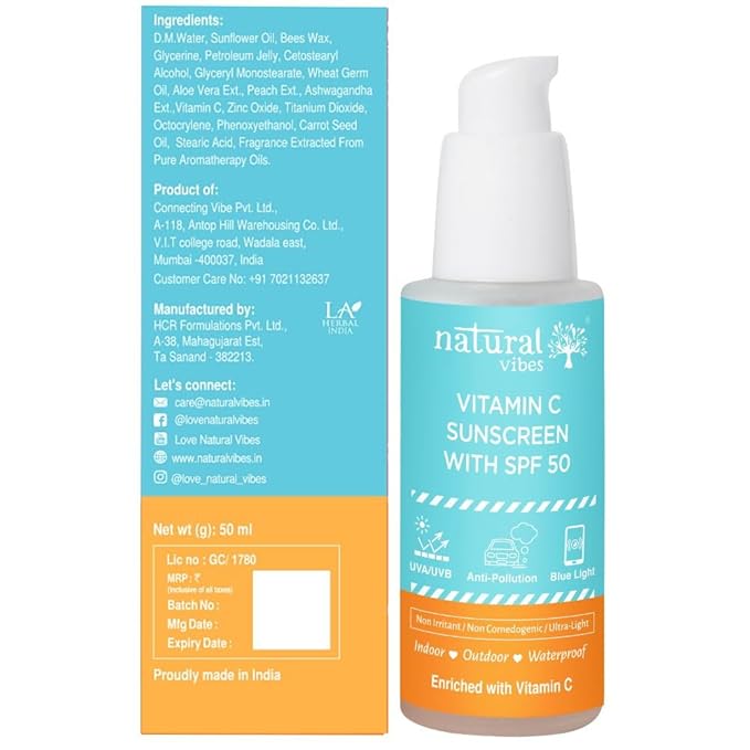 Natural Vibes Vitamin C Sunscreen
