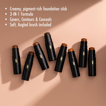 Black Radiance Color Perfect Foundation Stick, Bronze Glow, 0.25 Ounce (Pack of 1)