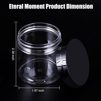 75 Pack 4 Oz Plastic Containers with Lids, OBKJJ Clear Travel Size Leak Proof Makeup Travel Containers BPA Free Cosmetic Slime Jars for Lotion, Cream, Body Butter, Makeup, Ointments (75)