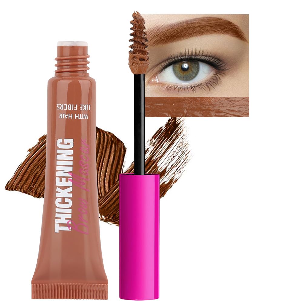 Kaely Thickening Brow Mascara,Tinted Eyebrow Gel Waterproof,Eyebrow Color Makeup,Brow Fast Sculpt,Vegan,Cruelty Free,maquillaje gel para cejas a prueba de agua,04 Rich Auburn