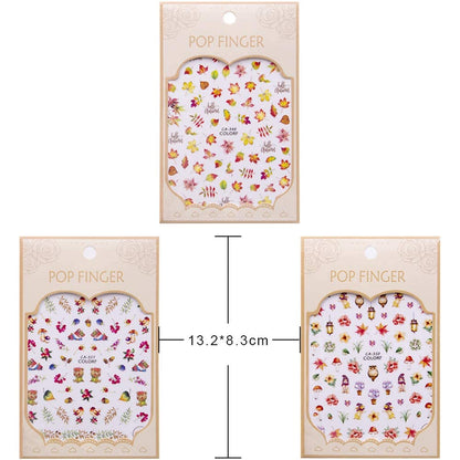 Kalolary Autumn Fall Nail Art Stickers Decals Maple Leaves Decals 3D Nail Stickers Harvest Pumpkin Maple Leaves Sunflower Squirrel for Women Girls Kids DIY Nail Design-12 Sheets