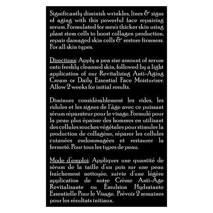 Brickell Men's Anti Aging Vitamin C Serum For Face, Repairing Night Facial Serum for Men, Natural and Organic Hyaluronic Acid Serum For Face to Diminish Wrinkles and Reduce Redness, 1 Ounce, Unscented