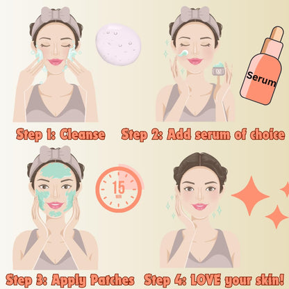 Silicone Reusable Under Eye Patches for Wrinkles, Puffy Eyes and Dark Eye Circles- Adhesive + Cruelty-Free, Natural and Hypoallergenic Skin Care for Men & Women