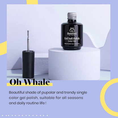 Beetles Gray Gel Nail Polish, 15ml Fall Grey Gel Polish Soak Off UV LED Nail Lamp Nail Art Manicure Salon DIY Home 0.5Oz Nail Polish for Women