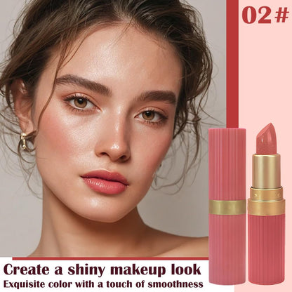 Nude Metallic Lipstick for Women,Lightweight Shimmer Frosted Lipstick,Glitter Lip Gloss Stain Long Lasting Waterproof Smudge Proof 24 Hour Full Coverage Lip Makeup,Vegan