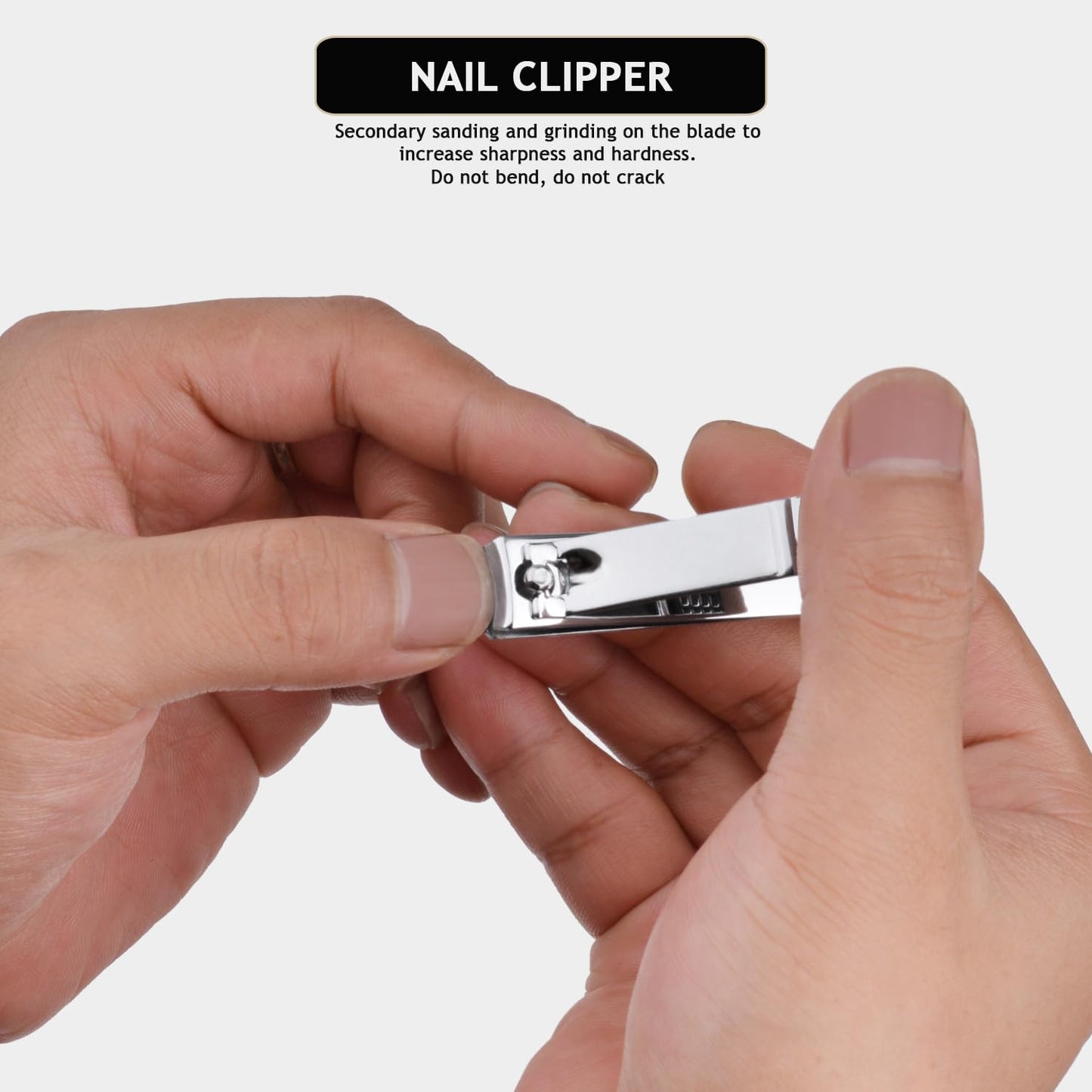 Travel Manicure Set Professional Nail Clipper Kit-5 Pieces Stainless Steel Manicure Kit, Women Men Grooming kit With Nail Care Tools Beauty Scissors Tweezers (Silver Pink)